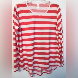 LulaRoe striped top size large